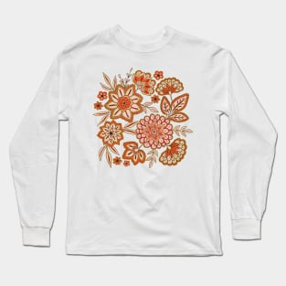 Pretty boho flowers - Cream Long Sleeve T-Shirt